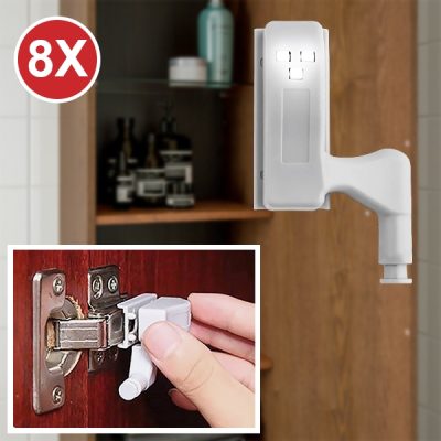 Luci sensoriali a led a cerniera (8 pz) | HINGELED