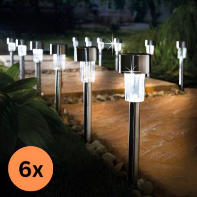 Luci solari con palo (6 pezzi) | SOLSTRE