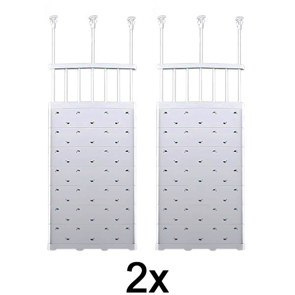 2x Mensola Estensibile a Pressione (48-80 cm, Senza Forare) | SHELFEXPEND