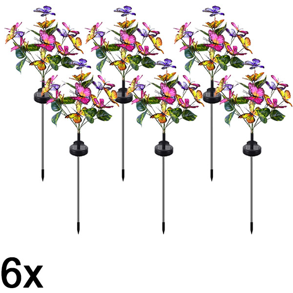 6x Luci solari a farfalla per esterni | FLUTIX