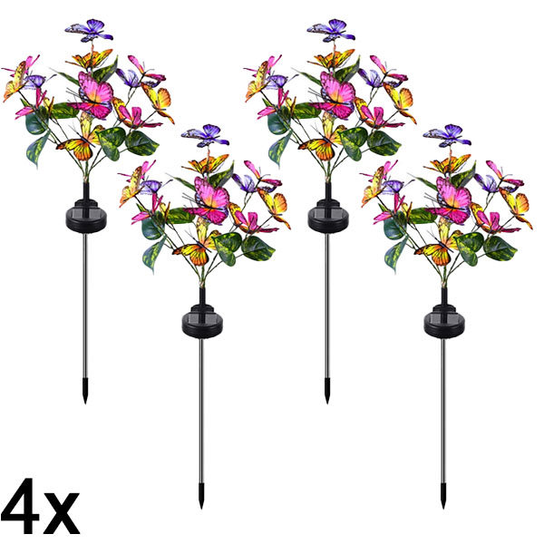 4x Luci solari a farfalla per esterni | FLUTIX